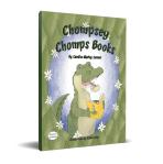 An alligator gleefully chomps the pages out of a yellow book